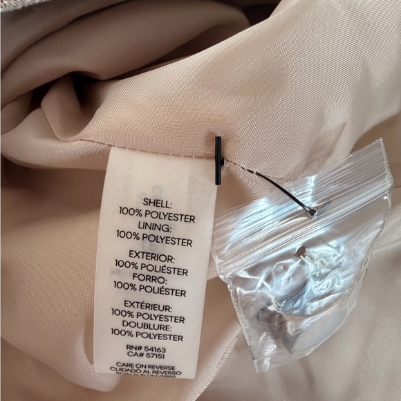 Calvin Klein Women's Beige Textured Blazer and Skirt Set - Picture 4 of 4